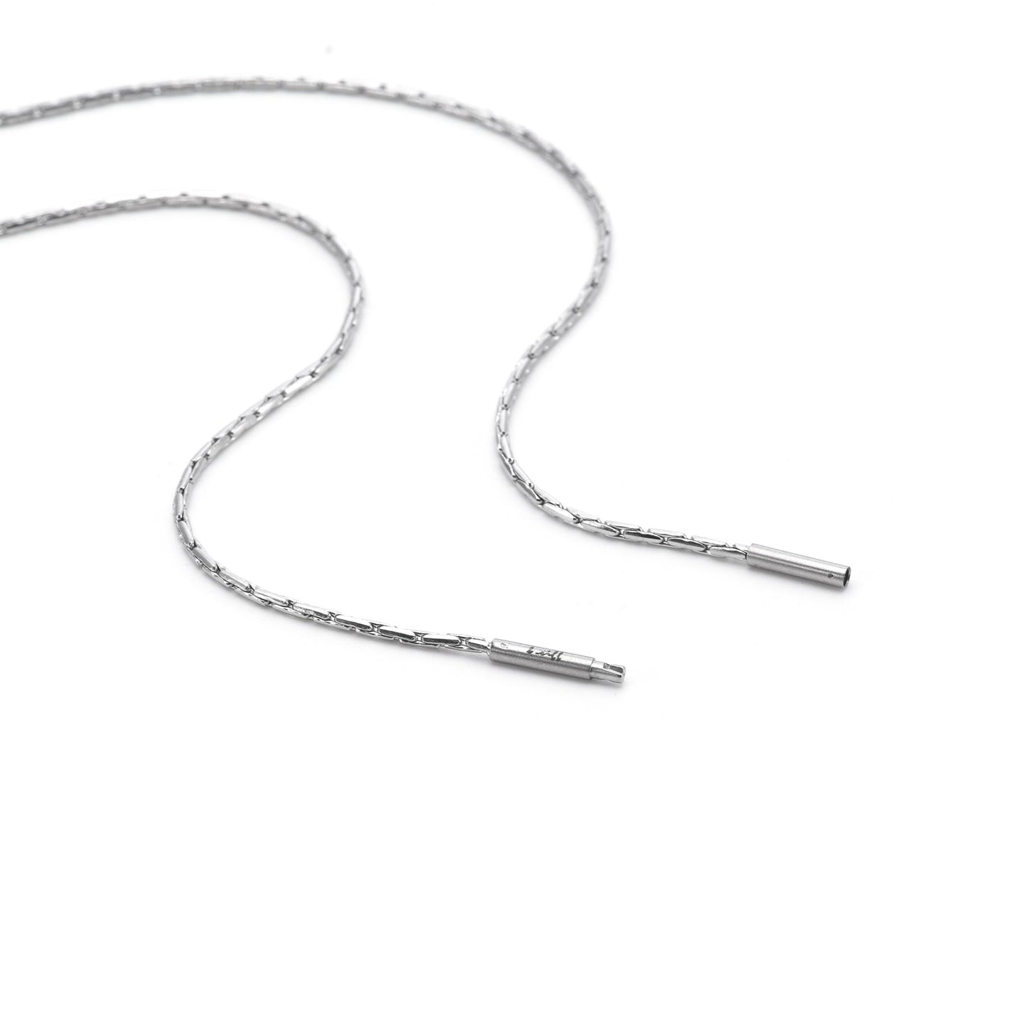 C031W B.Tiff Diamond Cut Chain Necklace/ 1.3mm (An exclusive clasp design)