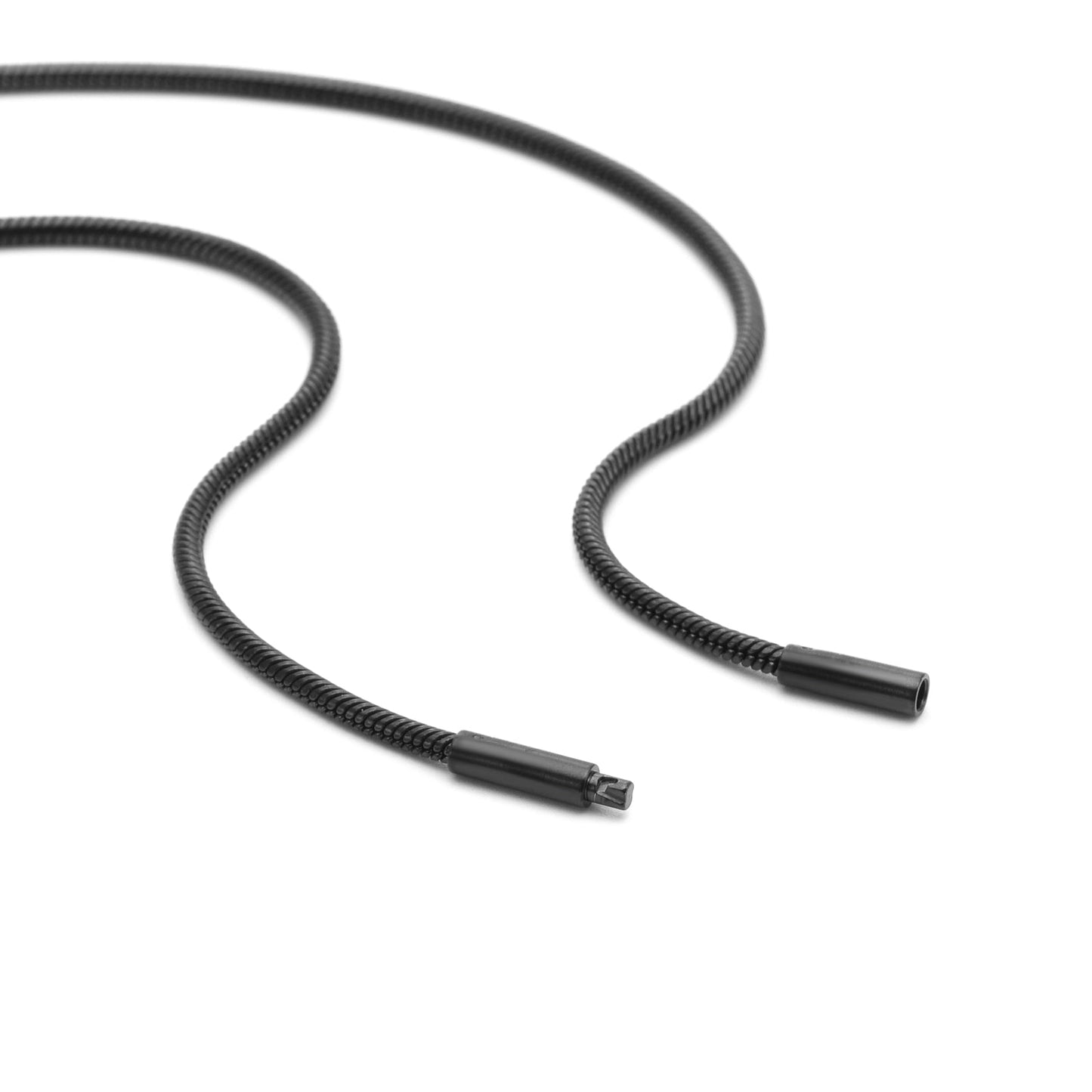 C060B B.Tiff Black Coil Chain Necklace/ 2mm Thick (An exclusive clasp design)