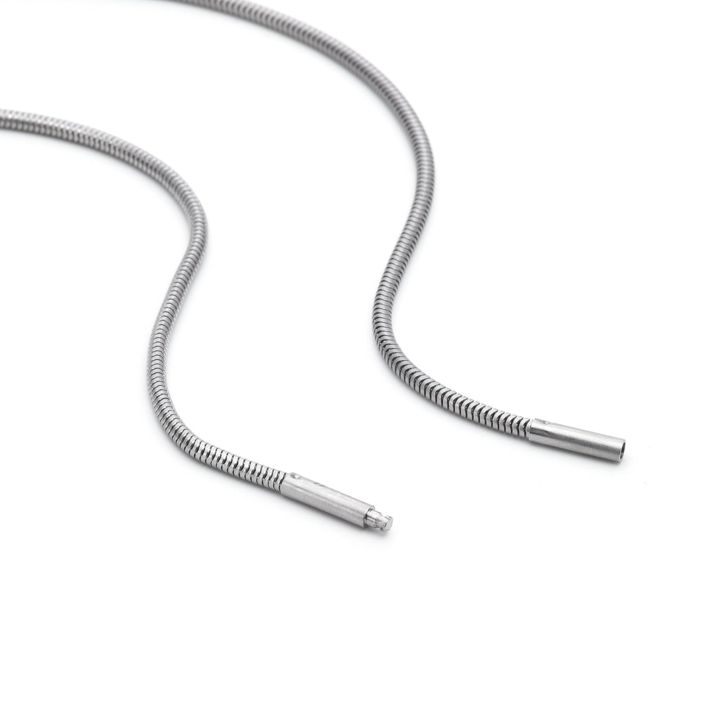 C060W B.Tiff Coil Chain Necklace/ 2mm Thick (An exclusive clasp design)