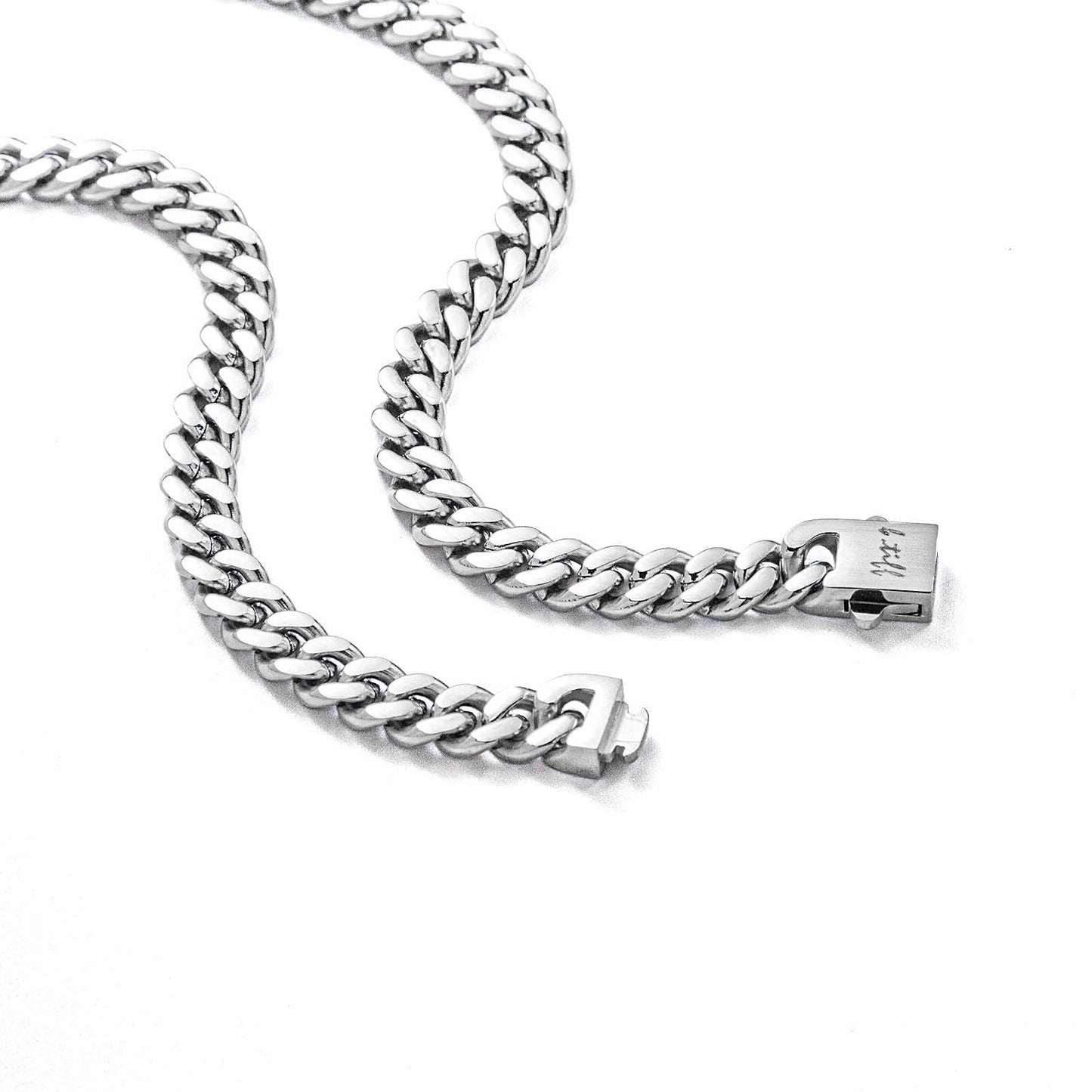 C138W B.Tiff Flat Cuban Link Necklace/ 8mm