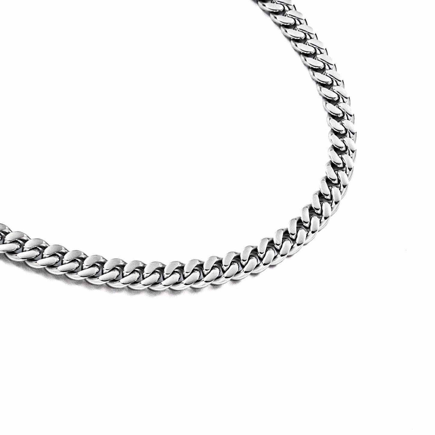 C138W B.Tiff Flat Cuban Link Necklace/ 8mm