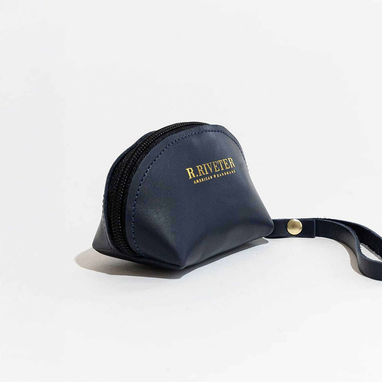 Clara Mini Pouch | Navy Leather