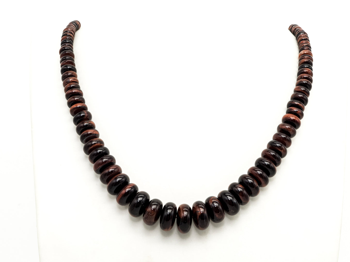 8-18mm High Quality Natural Red Tiger Eye Graduated, Rondelle Smooth/Faceted Gemstone Beads, 15inch strand, SKU#U191/U201