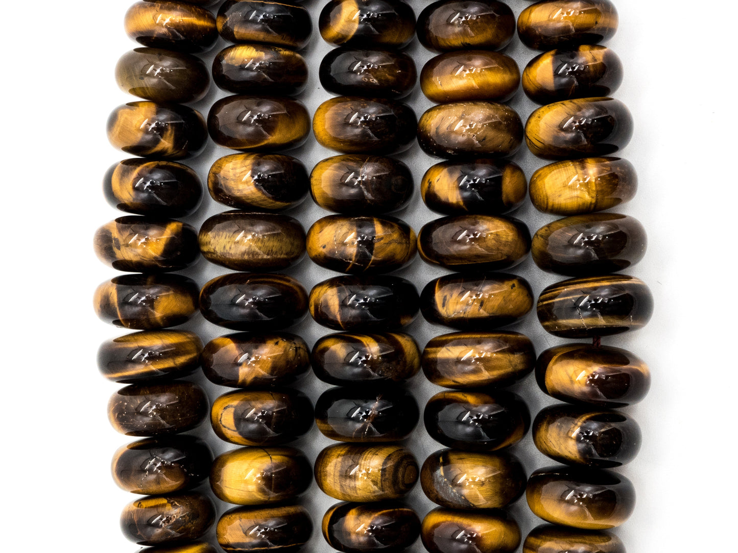 8-18mm High Quality Natural Yellow Tiger Eye Graduated,Faceted/Smooth Rondelle Gemstone Beads, 15inch strand, SKU#U202/u192