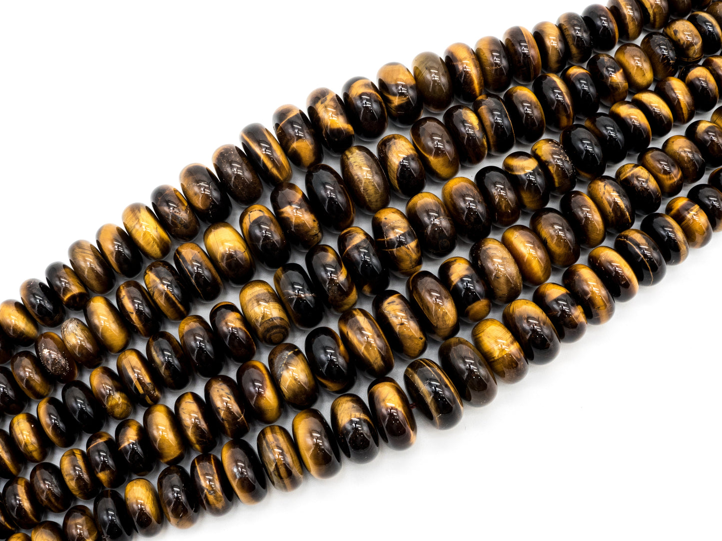 8-18mm High Quality Natural Yellow Tiger Eye Graduated,Faceted/Smooth Rondelle Gemstone Beads, 15inch strand, SKU#U202/u192