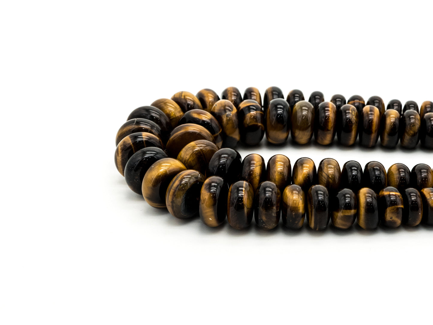 8-18mm High Quality Natural Yellow Tiger Eye Graduated,Faceted/Smooth Rondelle Gemstone Beads, 15inch strand, SKU#U202/u192