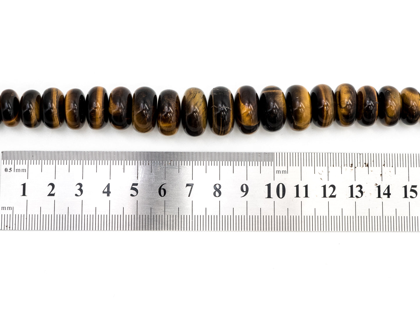 8-18mm High Quality Natural Yellow Tiger Eye Graduated,Faceted/Smooth Rondelle Gemstone Beads, 15inch strand, SKU#U202/u192