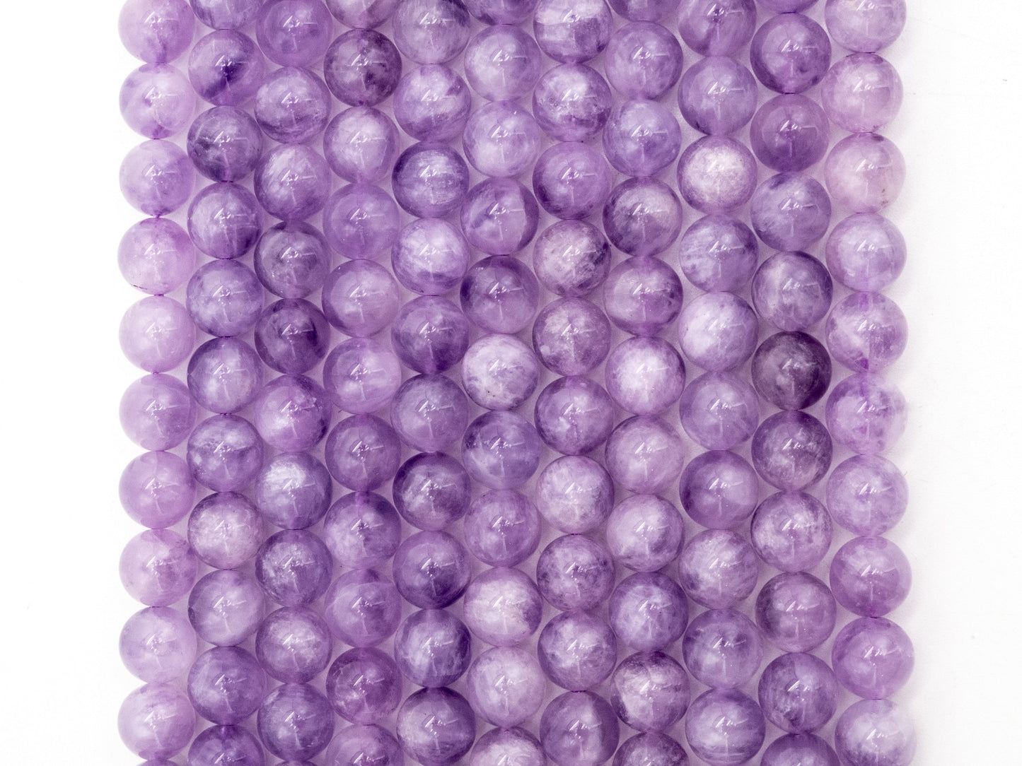 Quality Natural Lavender Jade Round Smooth Beads, 8mm/10mm/12mm beads Finish, Purple Gemstone Beads, 15.5inch strand, SKU#U216