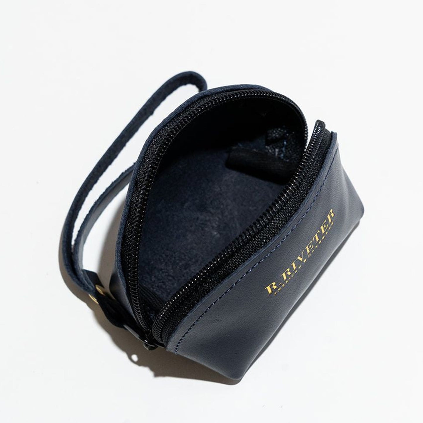 Clara Mini Pouch | Navy Leather