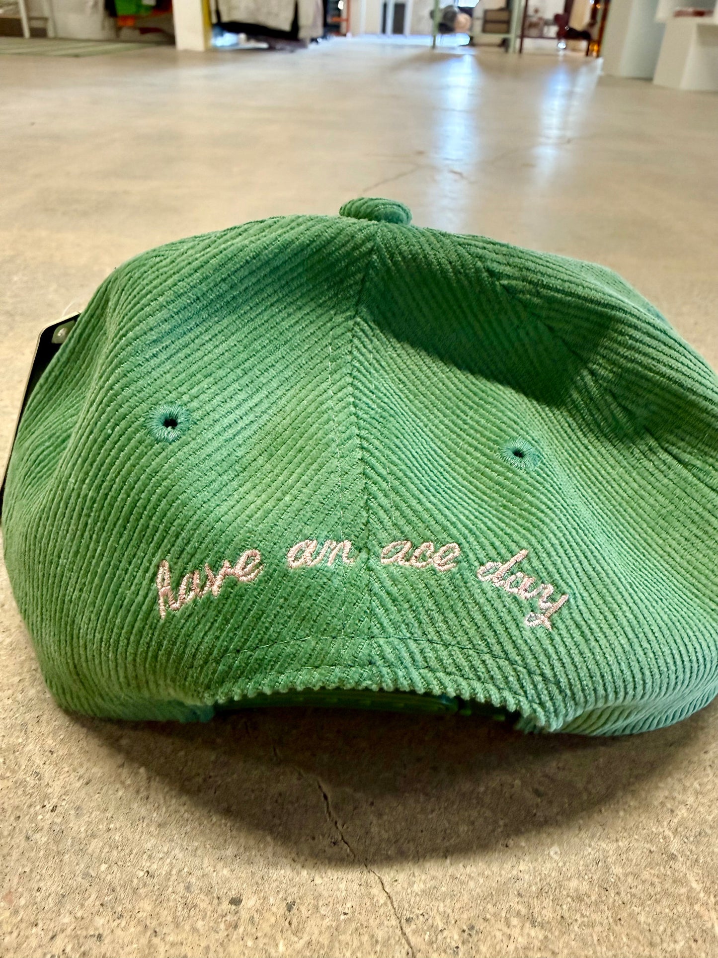 Tennis Cursive Corduroy Hat