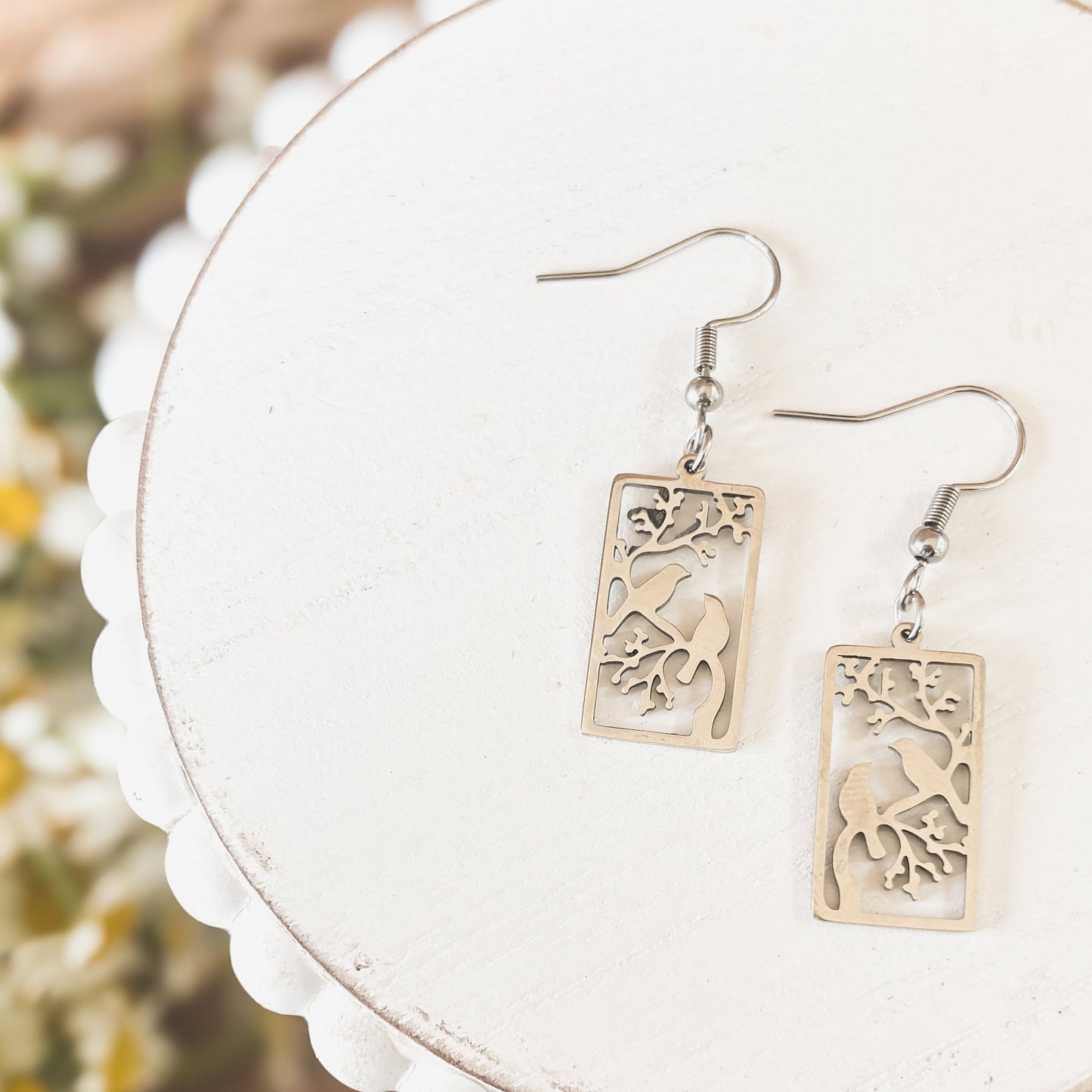 Beautiful Gold or Silver Bird Earrings