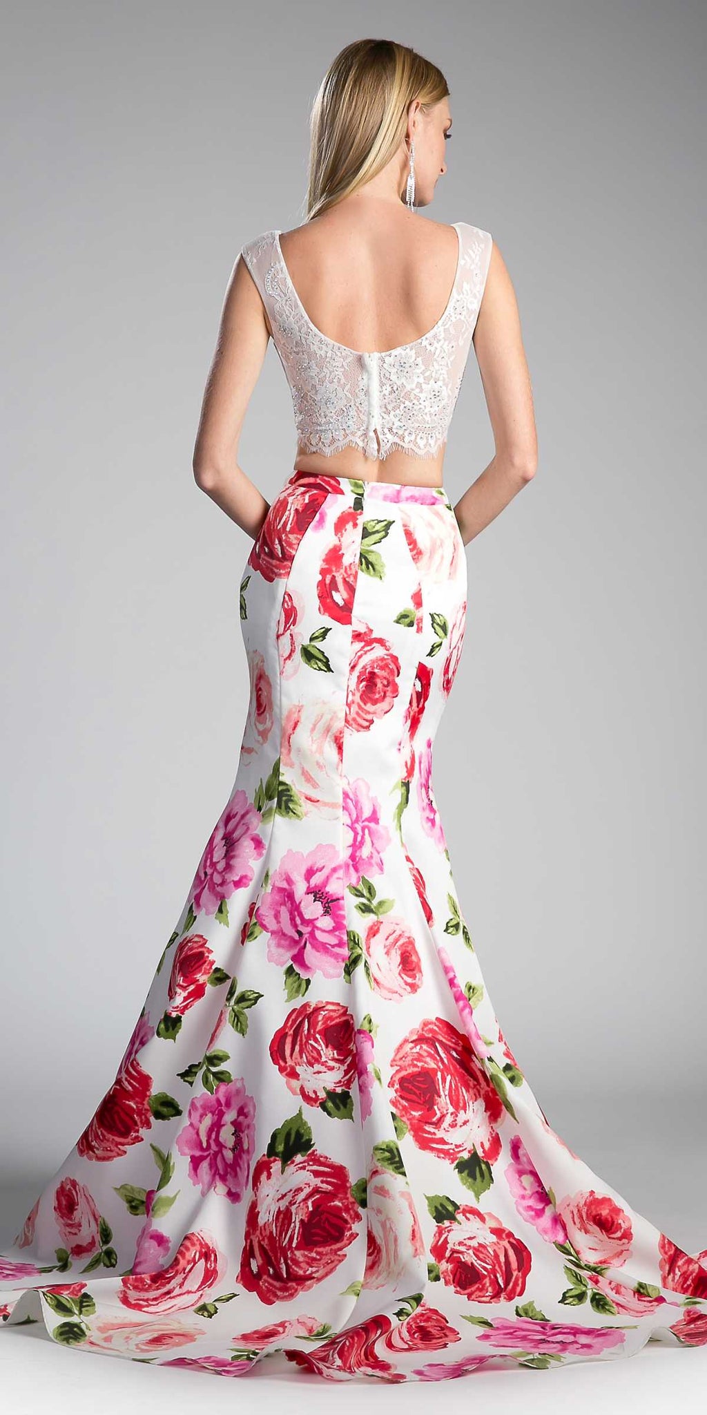 Cinderella Divine CD701L Long Printed Mermaid Skirt