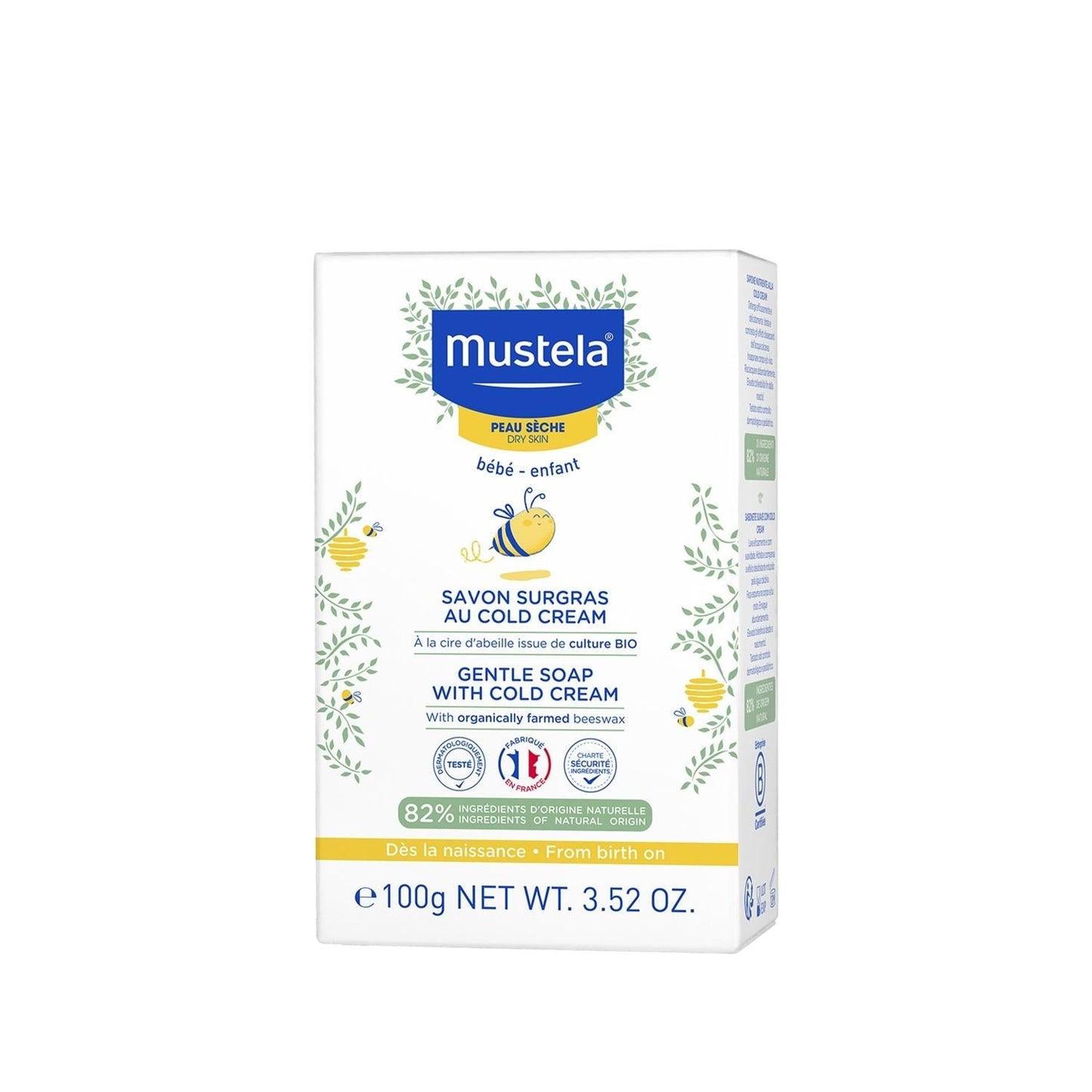 Mustela Cold Cream Soap - Gentle Cleansing Bar | 100g