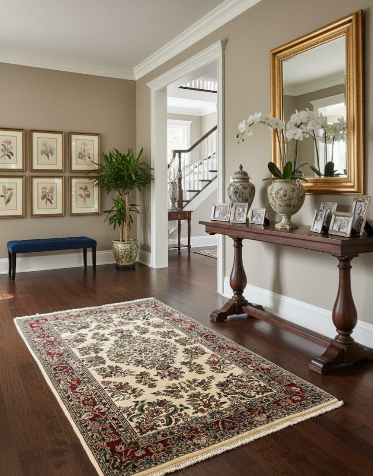 Sultanabad 100% wool Hand Made Rug  3' x 5' (P)