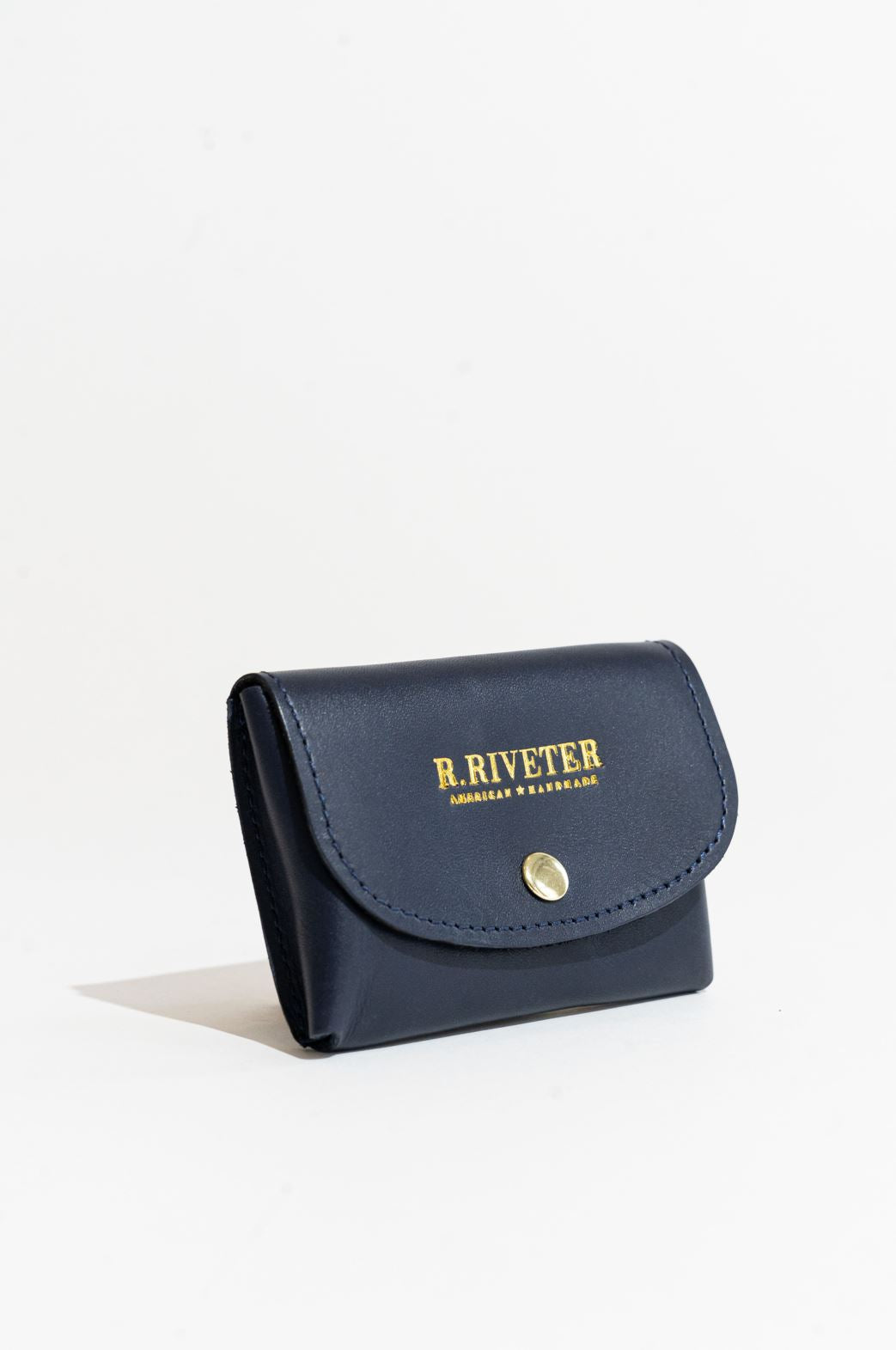 Ida Mini | Navy Leather Card Holder Wallet