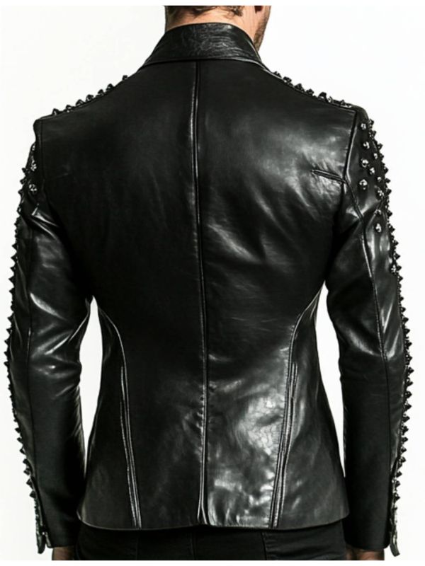 Carter Black Leather Blazer – Sophisticated Leather Blazer for Men