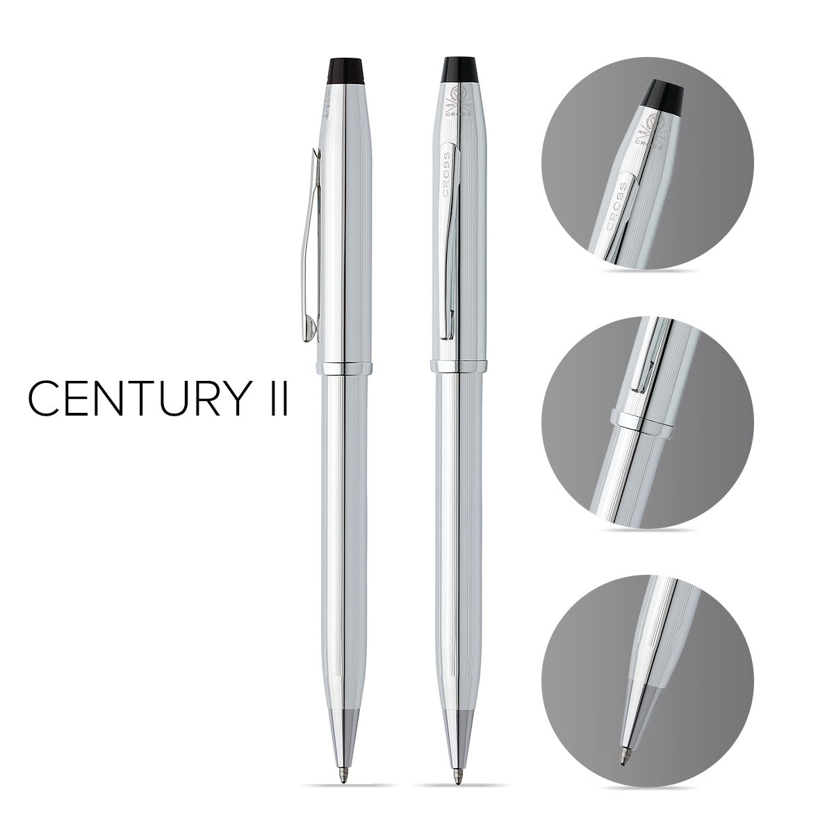 Century® II Lustrous Chrome Ballpoint Pen