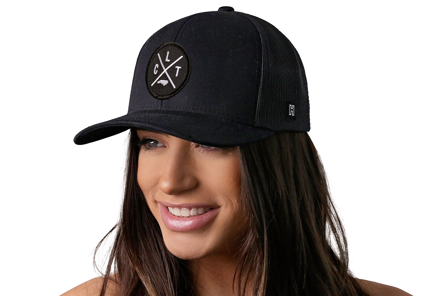 Charlotte Trucker Hat  |  Black CLT X Snapback