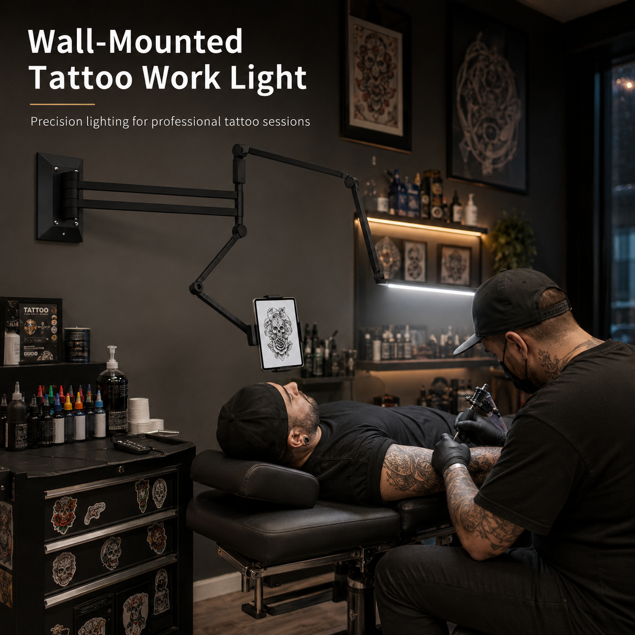 Multifunctional and convenient work lamp---Wall mounted light
