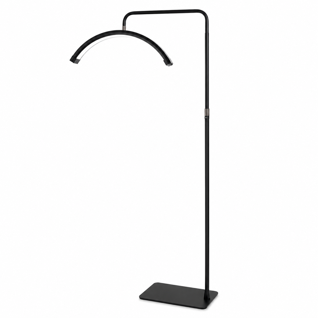 Tattoo Estheticians Pmu Eyelash LED Floor Light,  moon Lamp with phone holder