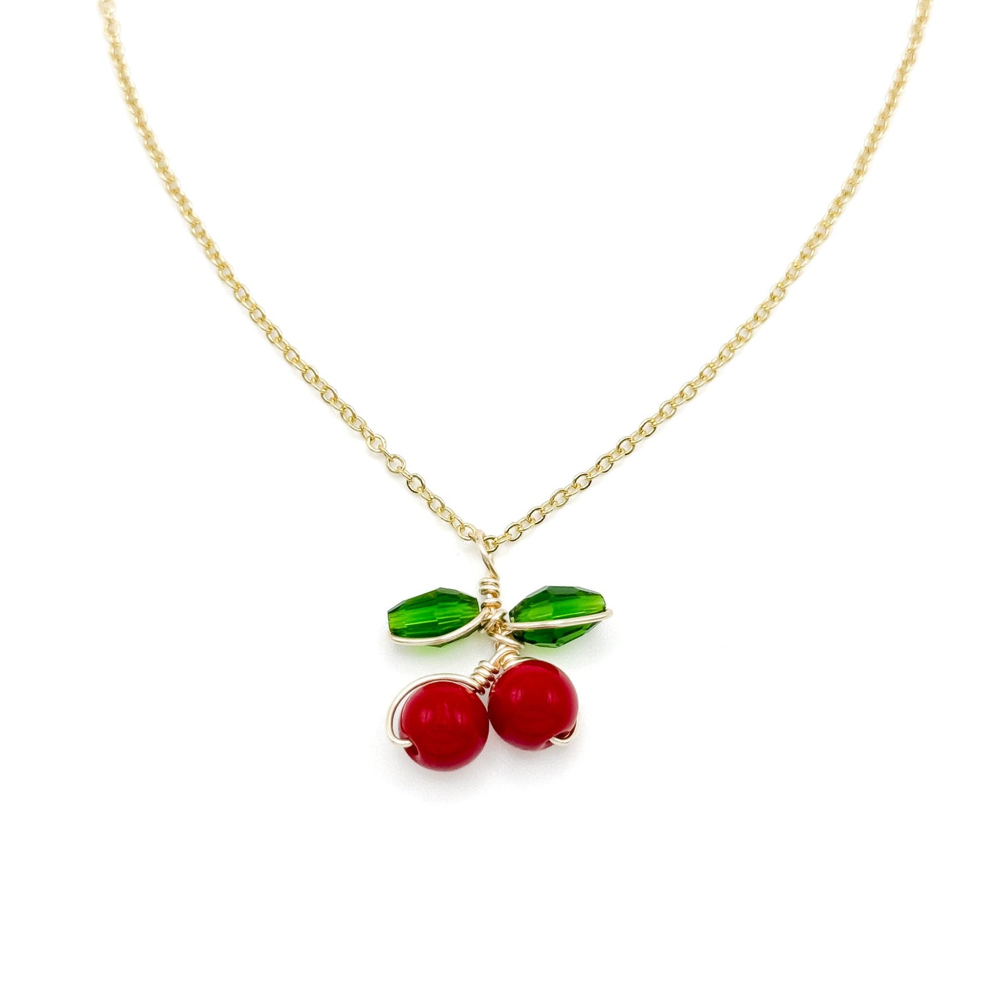 Cherries necklace