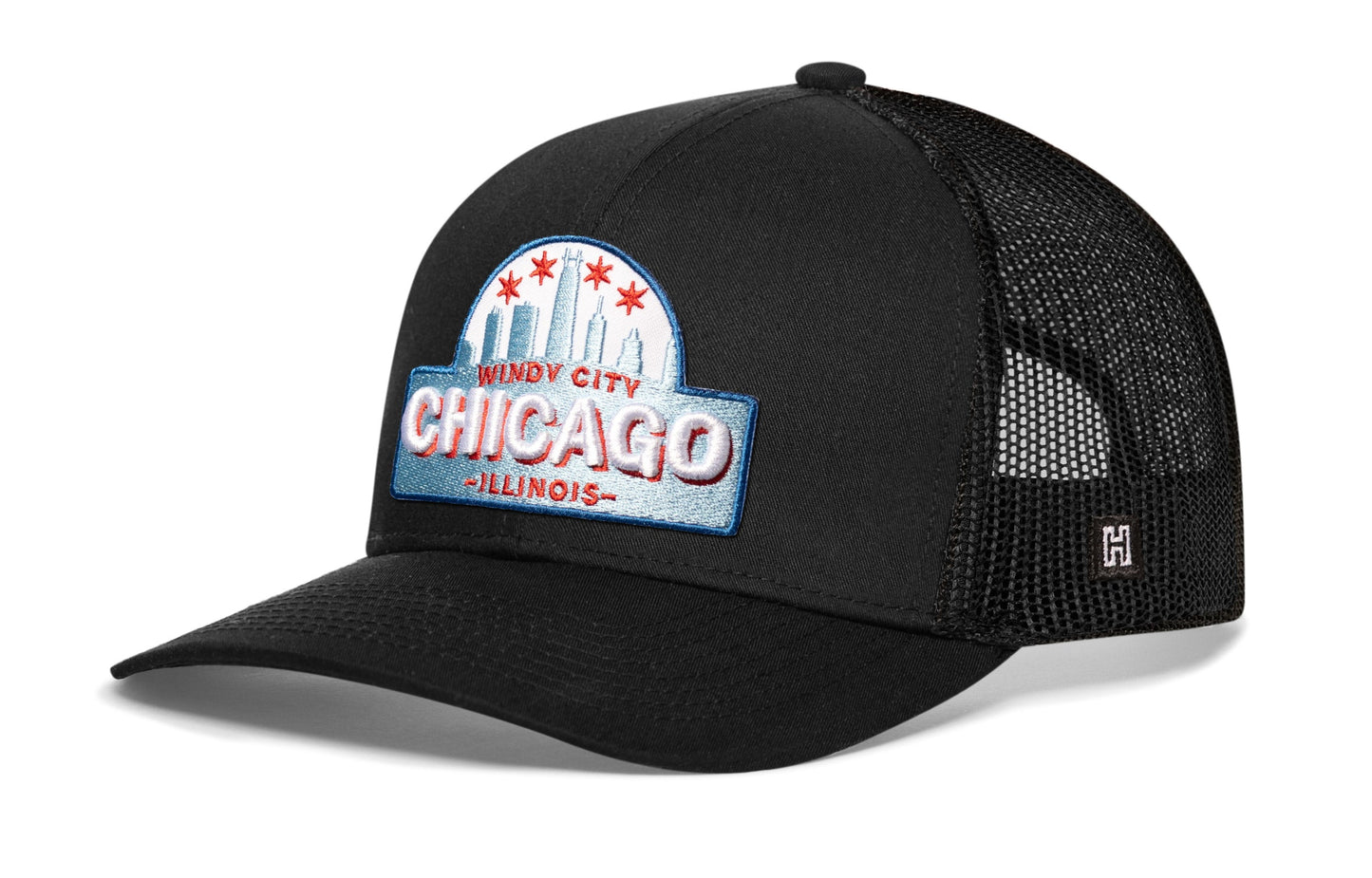 Chicago Windy City Trucker Hat  |  Cityscape Snapback