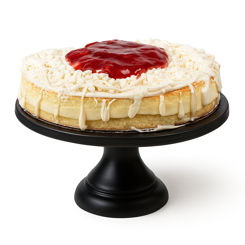 Andy Anand Sugar-Free White Chocolate Strawberry Cake, 2.5 lb – Keto & Diabetic-Friendly, Real Strawberries, Creamy White Chocolate Gift