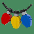 Lumières de Noël - Ensemble de construction B3 Customs® fabriqué à partir de pièces LEGO