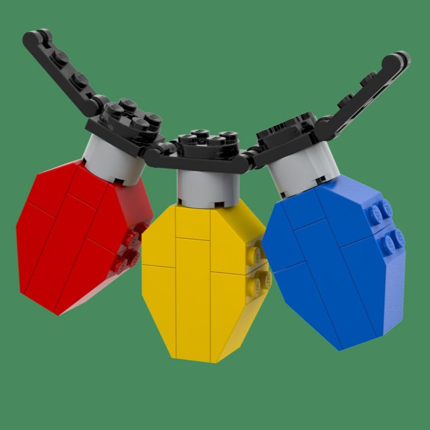 Lumières de Noël - Ensemble de construction B3 Customs® fabriqué à partir de pièces LEGO