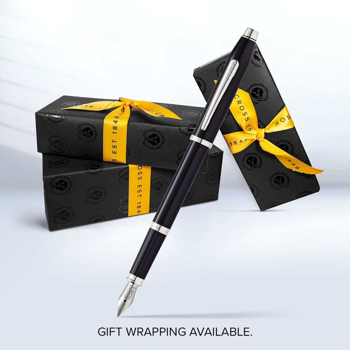 Century® II Black Lacquer Medium Nib Fountain Pen