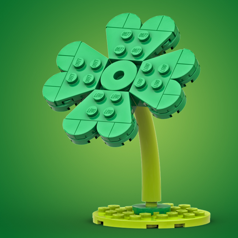 Saint-Patrick, Trèfle / Trèfle à quatre feuilles