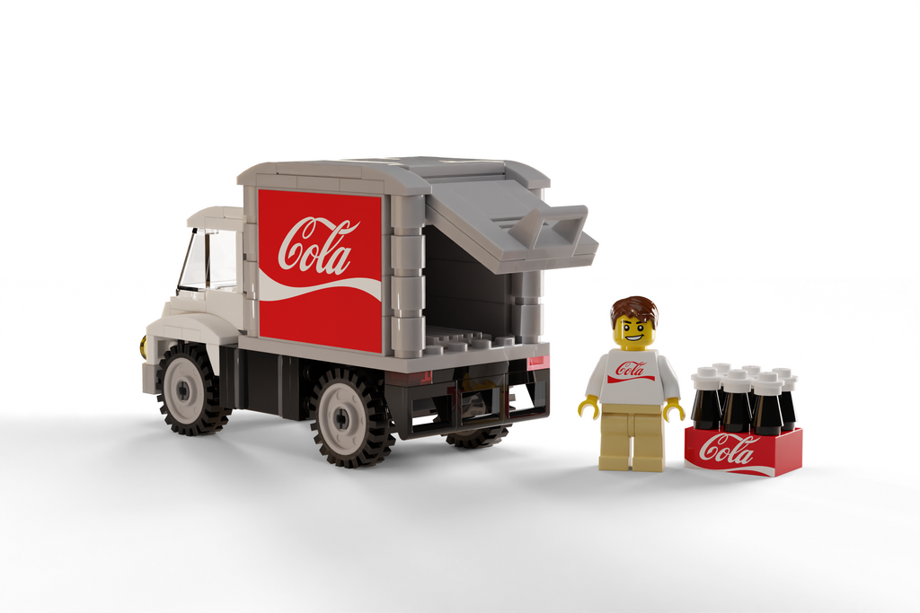 Cola Soda Delivery Truck with Minifig