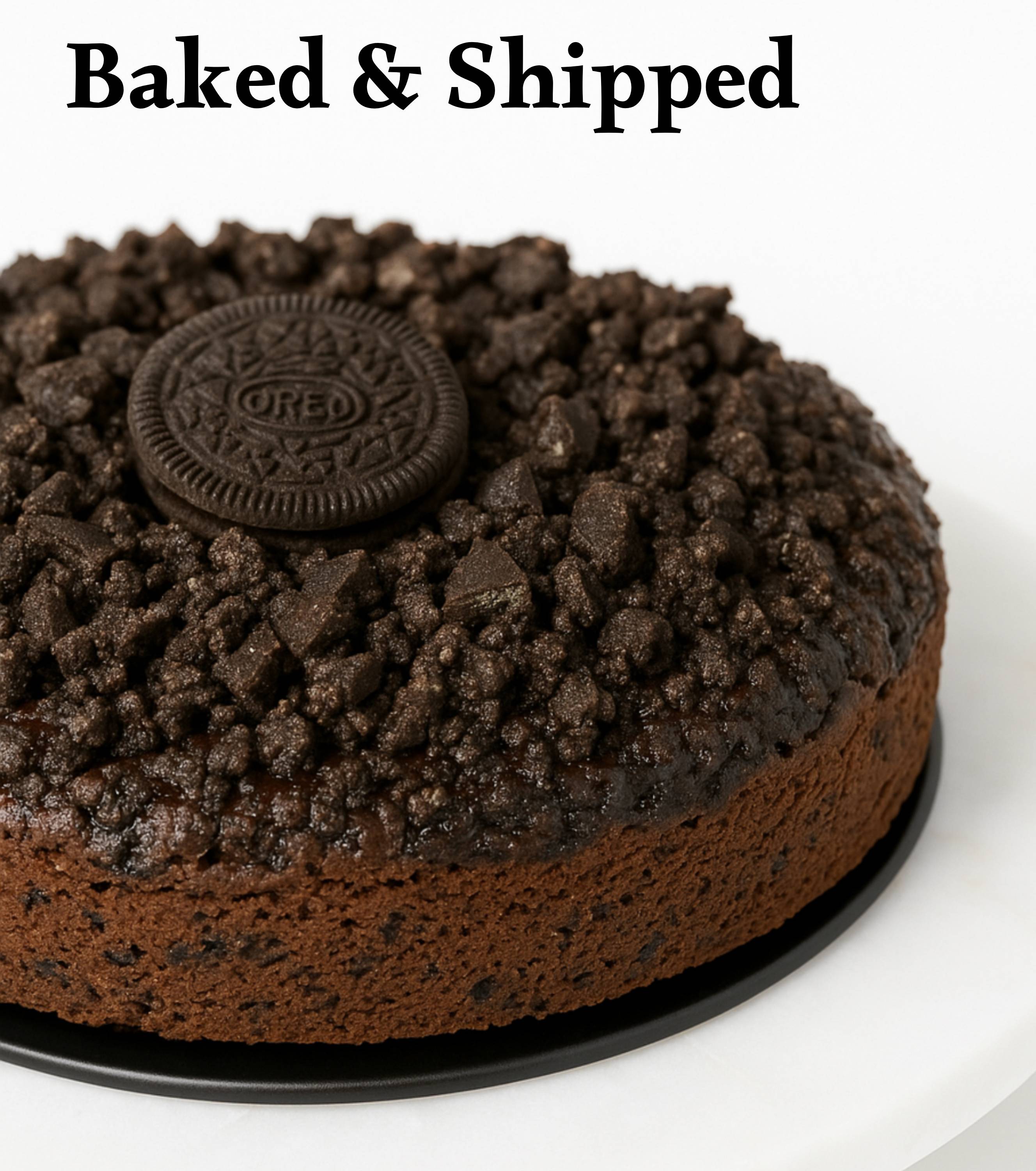 Andy Anand Sugar-Free Cookies & Cream Cake, 9-Inch, 2 lb – Award-Winning, All-Natural, Handcrafted, Diabetic-Friendly Birthday Gift Box