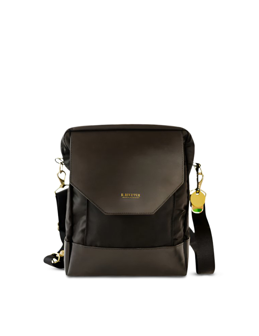 Corbin | Black Nylon + Black Leather
