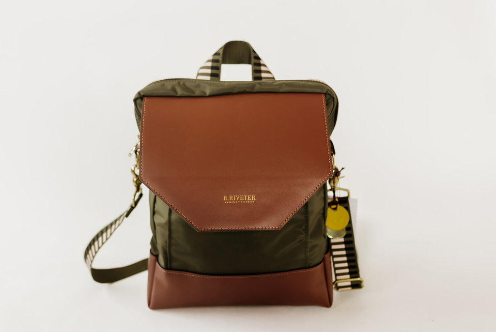 Corbin | Fatigue Nylon + Brown Leather