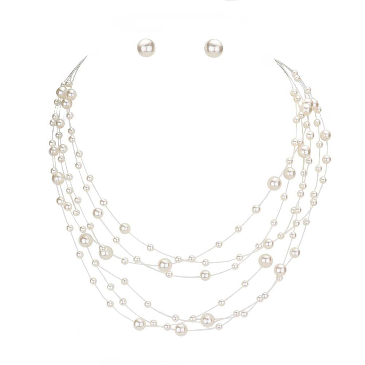 Galactic Pearl Collar Necklace