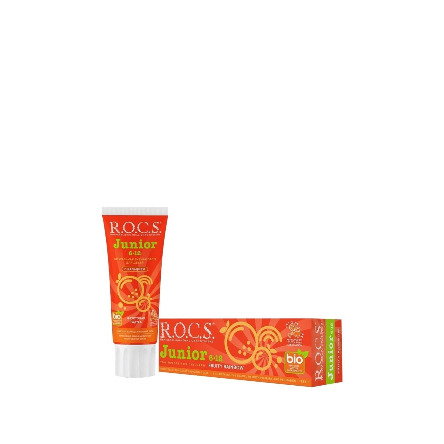 ROCS Junior Toothpaste - Fruity Rainbow Flavor | 60 ml