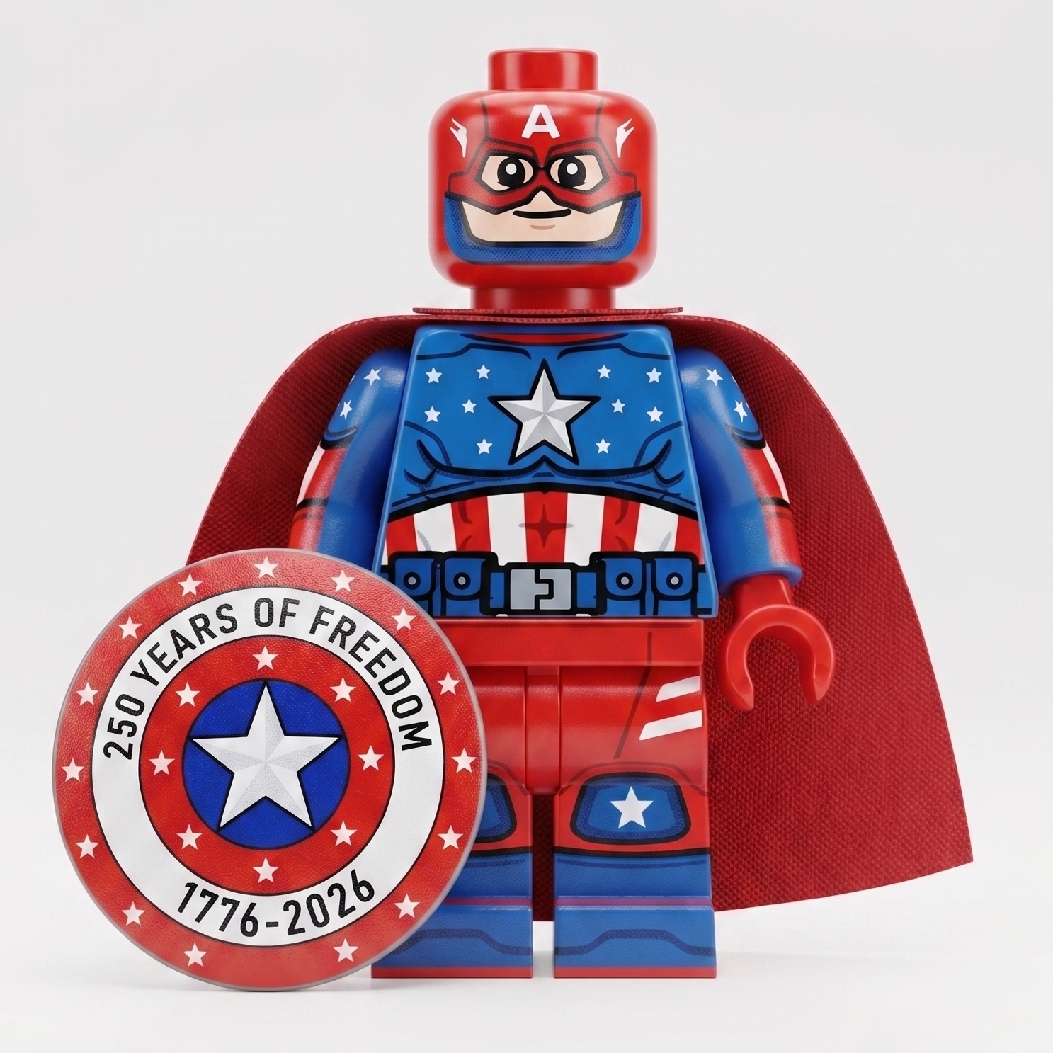 Minifigurine PATRIOTIQUE Capitaine America 250 Ans