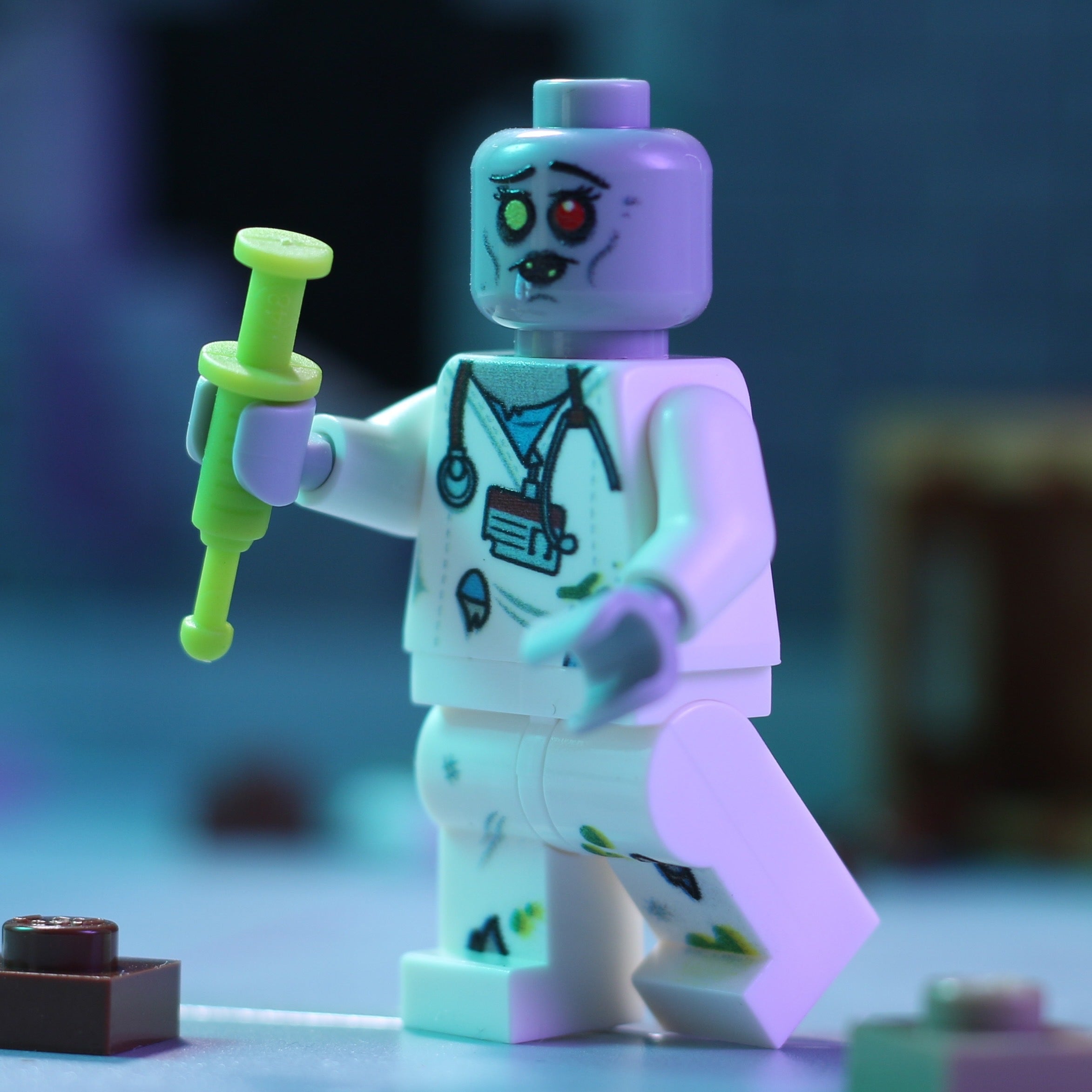 Infirmière Zombie - Figurine personnalisée fabriquée à partir de pièces LEGO