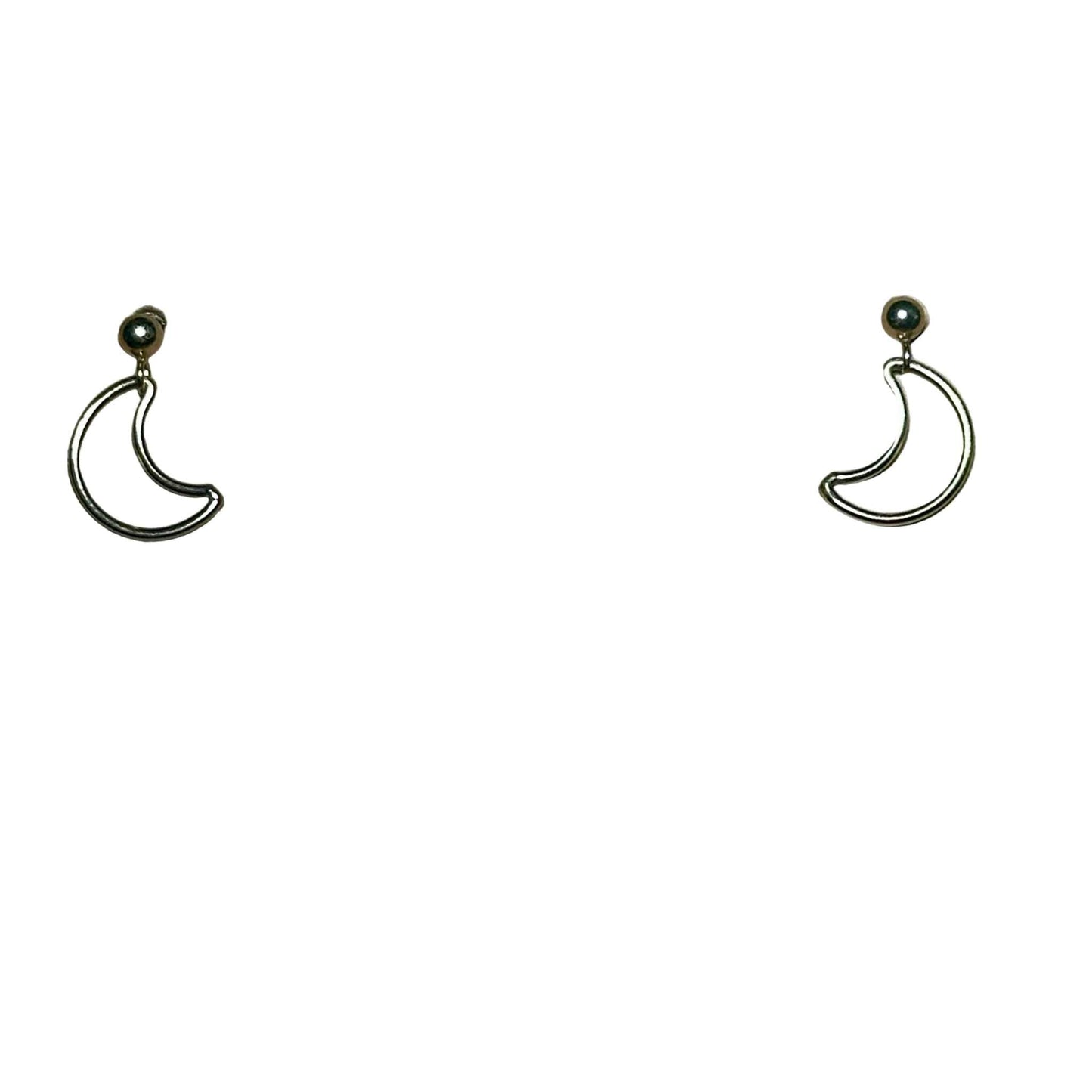 Crescent Moon Dangle Bertoni Earrings - Gold Filled Sterling Silver