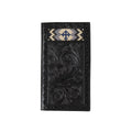 Portefeuille Rodéo Noir Brodé d'une Croix