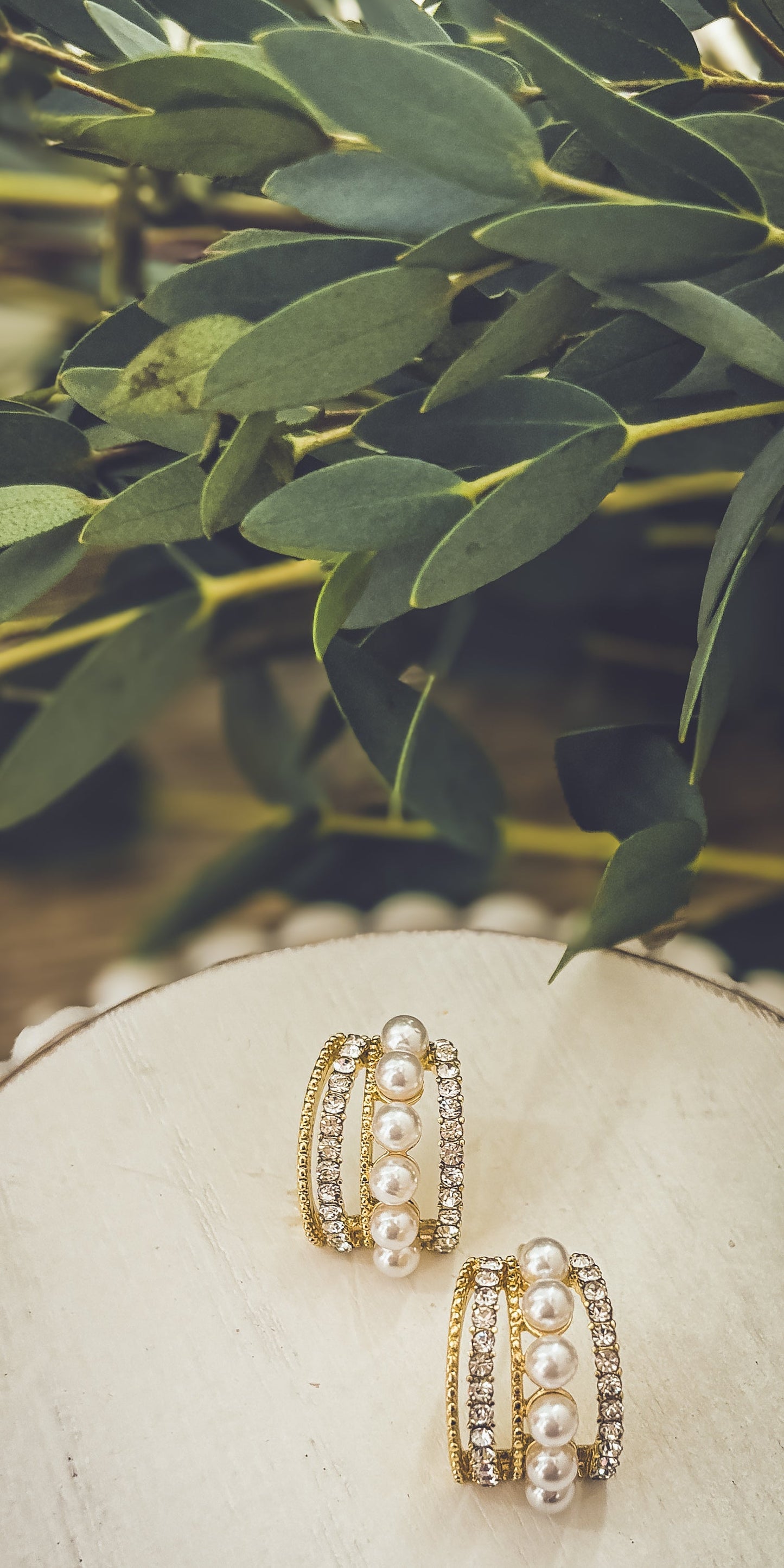 Heirloom Pearl Huggies - Gold or Silver
