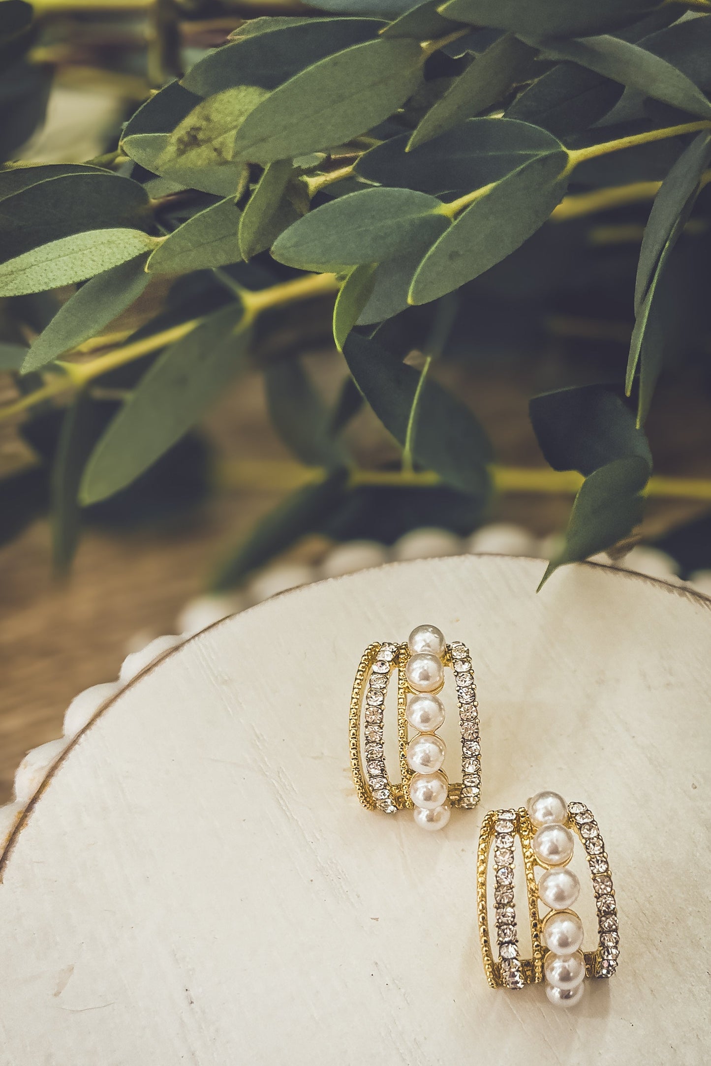 Heirloom Pearl Huggies - Gold or Silver