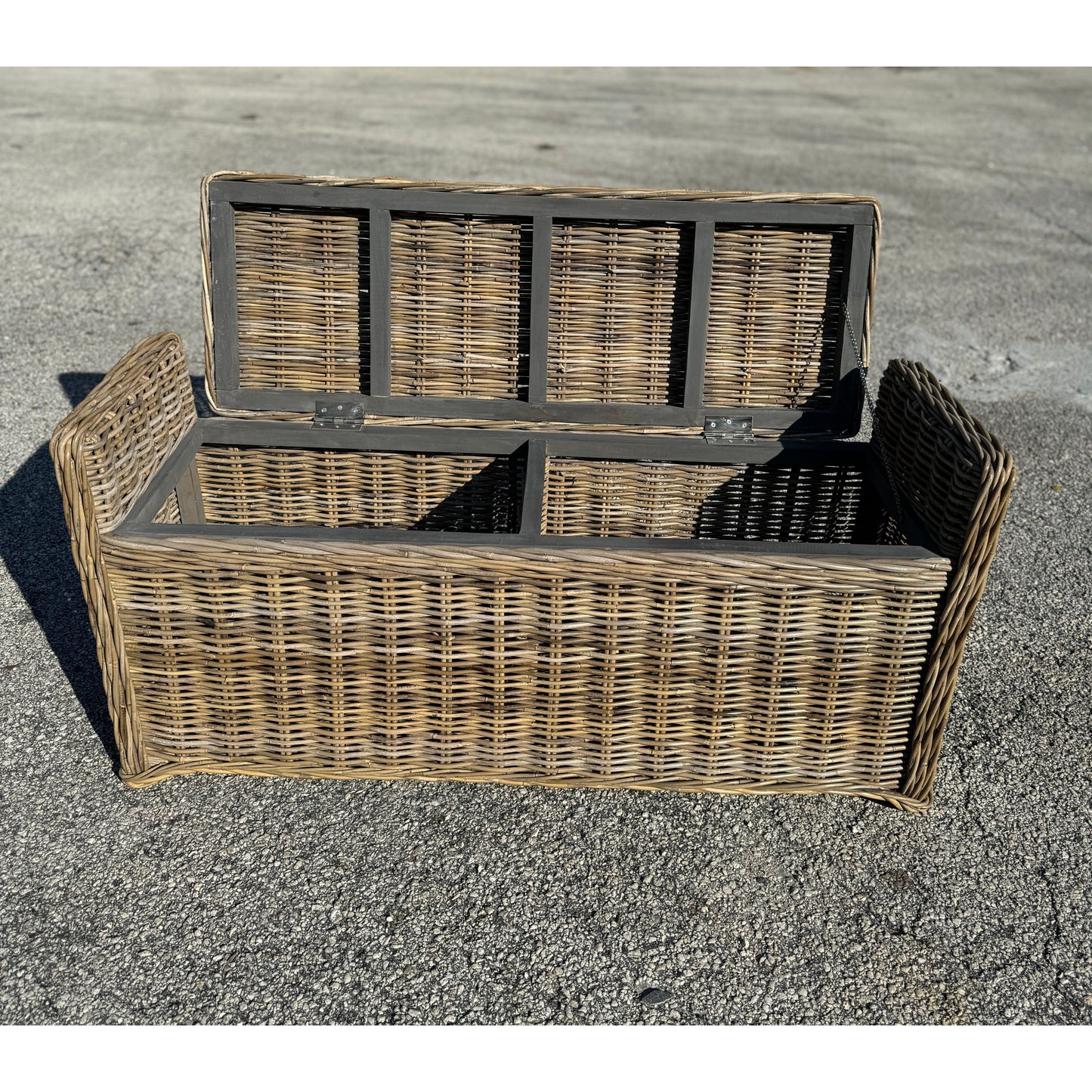 Key Largo Rattan Storage Bench