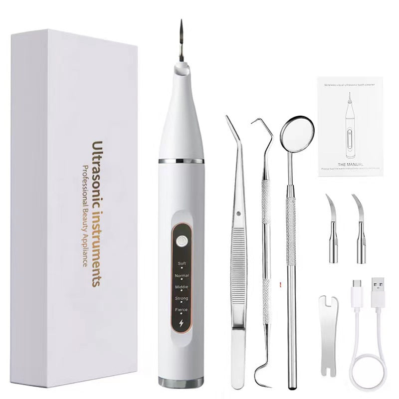 Ultrasonic dental cleaner portable oral care cleaning device stone removal and whitening dental cleaner