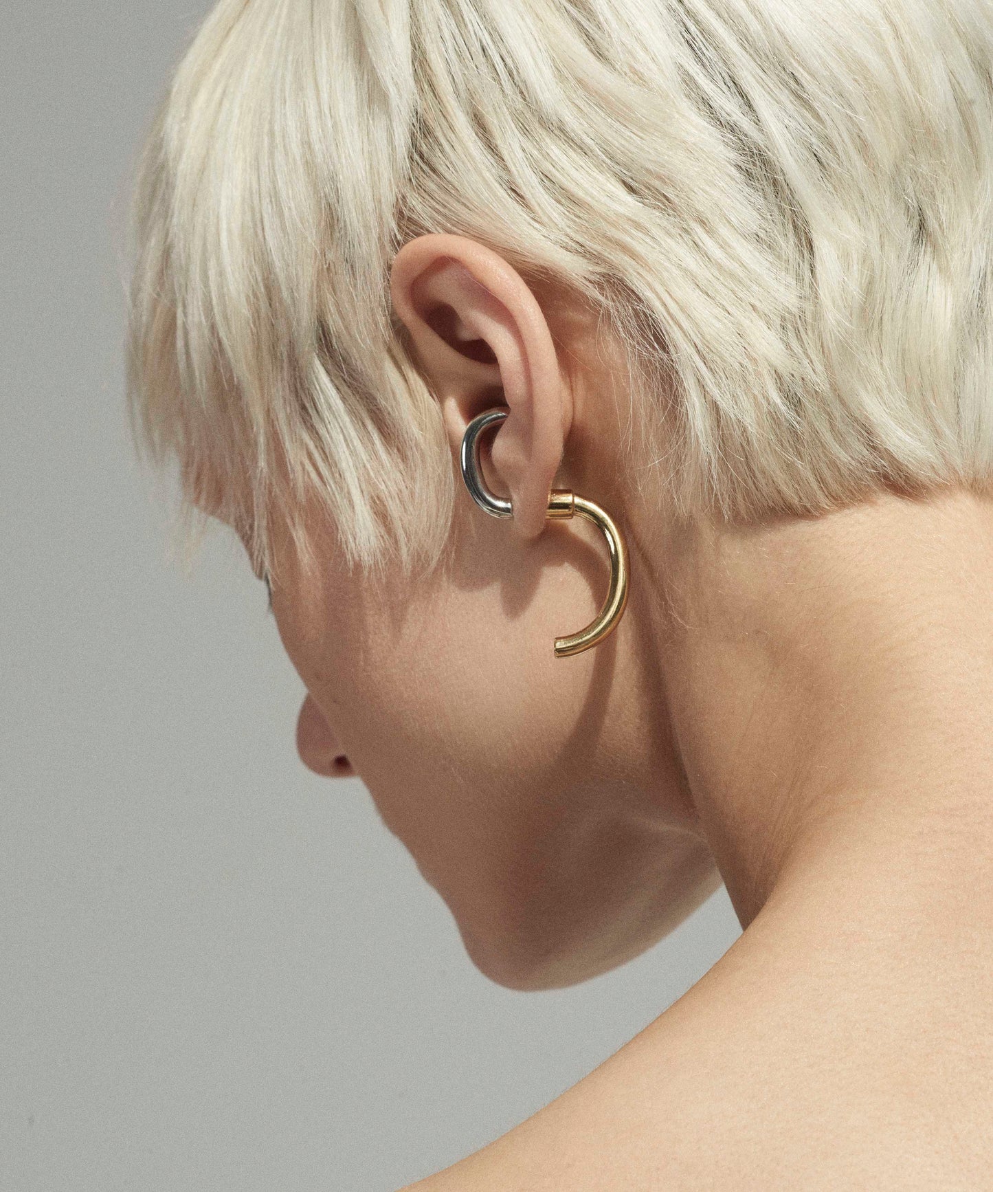 Luna Two-Tone Earrings