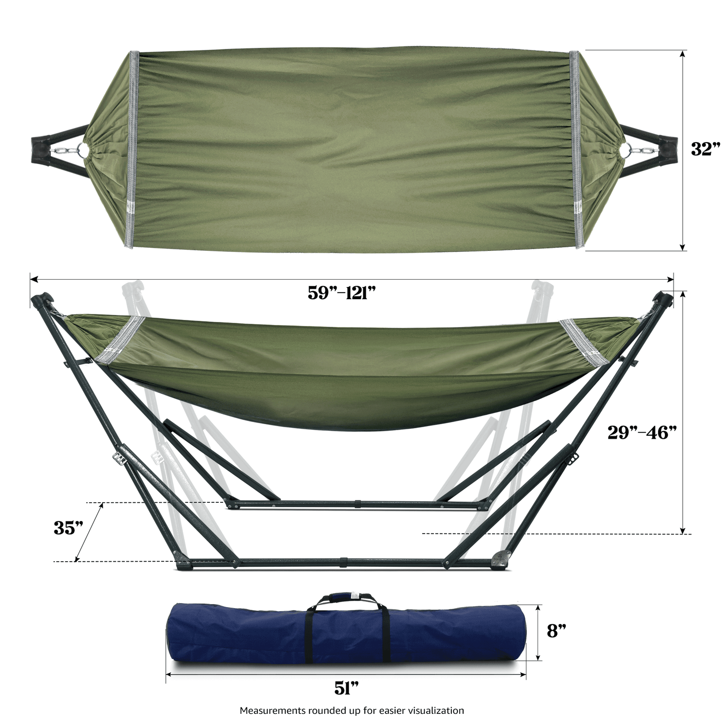 Universal Canvas Hammock Medium Size
