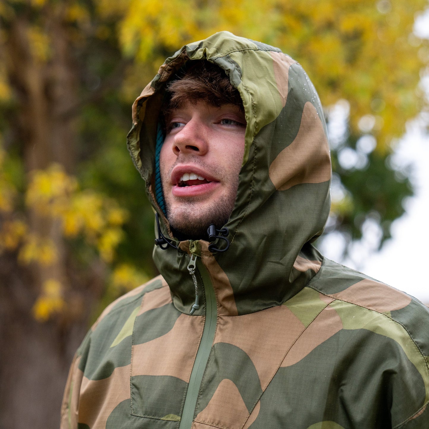 QILO x AP Retro Windbreaker in Norwegian Woodland