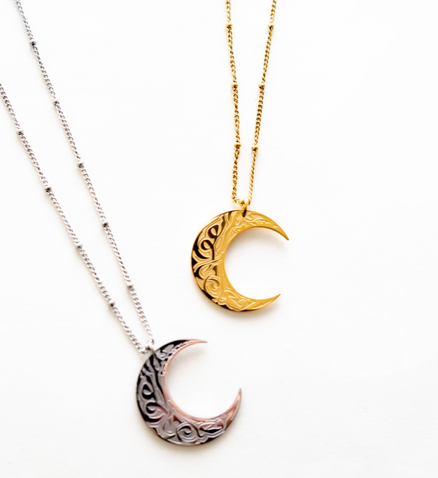 "After Hardship Comes Ease" Moon Necklace