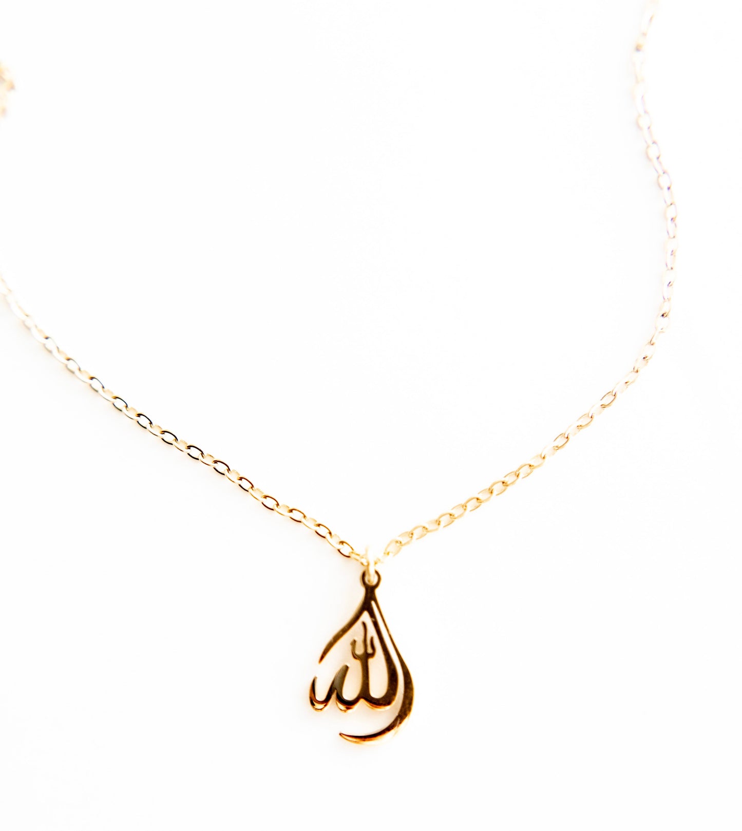 Minimal Allah Pendant Necklace